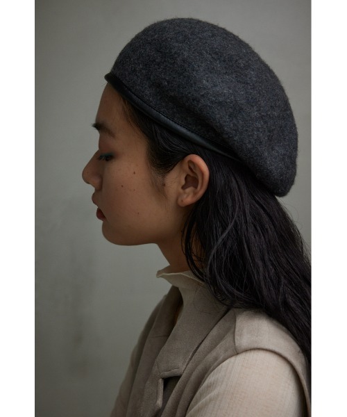 AZUL by moussy（アズールバイマウジー）の「BASQUE BERET/バスクベレー（ハンチング/ベレー帽・レディース・ブラック/グレー・FREE）」の20枚目の写真