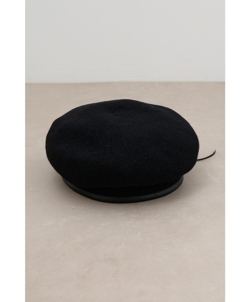 AZUL by moussy（アズールバイマウジー）の「BASQUE BERET/バスクベレー（ハンチング/ベレー帽・レディース・ブラック/グレー・FREE）」の3枚目の写真