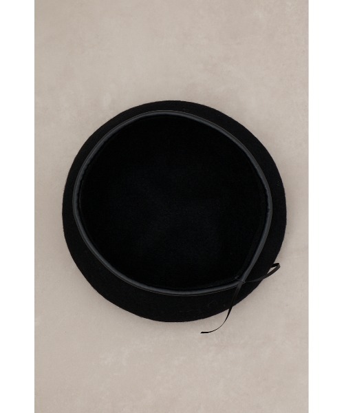 AZUL by moussy（アズールバイマウジー）の「BASQUE BERET/バスクベレー（ハンチング/ベレー帽・レディース・ブラック/グレー・FREE）」の9枚目の写真