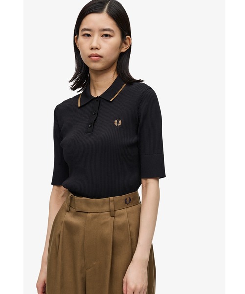 FRED PERRY（フレッドペリー）の「Ribbed Knitted Shirt（ポロシャツ