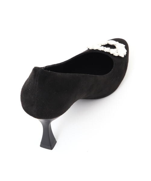 EDIT COLOGNE（エディットコロン）の「ビジューフレアヒールパンプス（パンプス・レディース・ピンク/ブラック/ベージュ・23.0cm/24.0cm/23.5cm）」の6枚目の写真