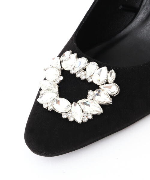 EDIT COLOGNE（エディットコロン）の「ビジューフレアヒールパンプス（パンプス・レディース・ピンク/ブラック/ベージュ・23.0cm/24.0cm/23.5cm）」の7枚目の写真