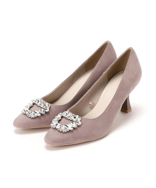 EDIT COLOGNE（エディットコロン）の「ビジューフレアヒールパンプス（パンプス・レディース・ピンク/ブラック/ベージュ・23.0cm/24.0cm/23.5cm）」の11枚目の写真