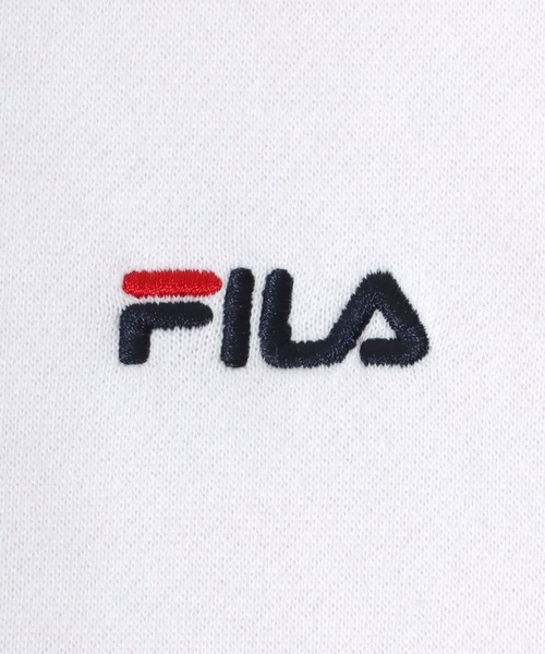 FILA(フィラ)の「FILA(フィラ)ワンポイントロゴ刺繍 無地 裏起毛スウェットトップス メンズ レディース/トレーナープルオーバー(スウェット・メンズ・ホワイト/ネイビー系1/アッシュグレー/ブラック系その他/ネイビー/ブラック・M/LL/L)」の9枚目の写真