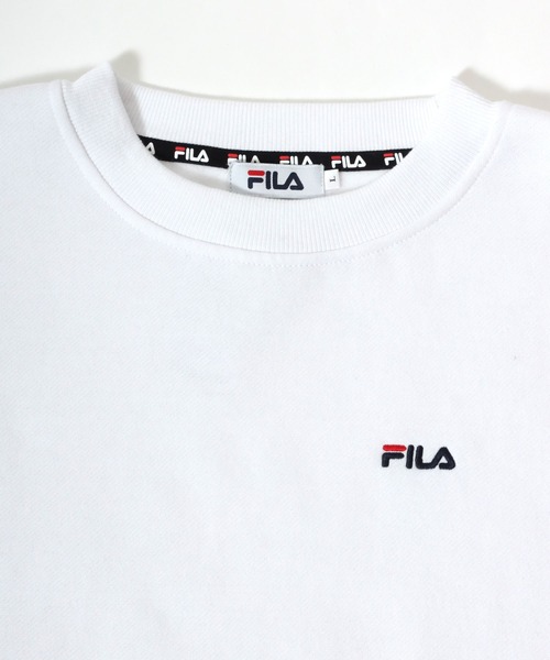 FILA(フィラ)の「FILA(フィラ)ワンポイントロゴ刺繍 無地 裏起毛スウェットトップス メンズ レディース/トレーナープルオーバー(スウェット・メンズ・ホワイト/ネイビー系1/アッシュグレー/ブラック系その他/ネイビー/ブラック・M/LL/L)」の8枚目の写真