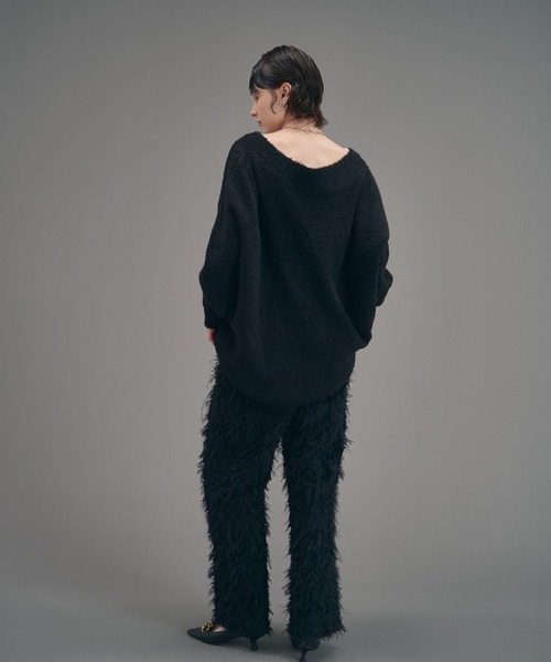 MECRE（メクル）の「ジャガードストレートパンツ（その他パンツ・レディース・ホワイト/ブラック・S/M）」の10枚目の写真