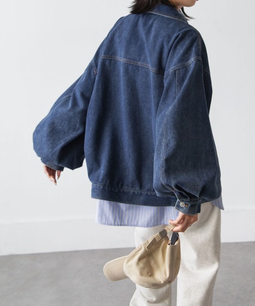 Chillfar（チルファー）の「オーバーサイズデニムジャケット（デニムジャケット・レディース・サックスブルー/ブルー・FREE）」の21枚目の写真