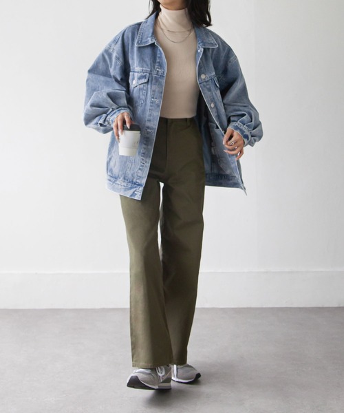 Chillfar（チルファー）の「オーバーサイズデニムジャケット（デニムジャケット・レディース・サックスブルー/ブルー・FREE）」の11枚目の写真