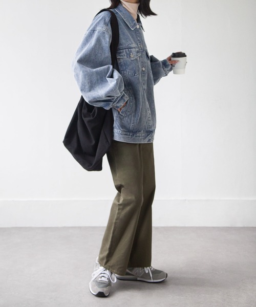 Chillfar（チルファー）の「オーバーサイズデニムジャケット（デニムジャケット・レディース・サックスブルー/ブルー・FREE）」の13枚目の写真