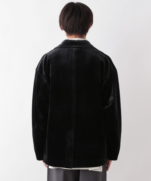 RAGEBLUE（レイジブルー）の「【セットアップ対応】オーバーカットベロアジャケット（テーラードジャケット・メンズ・ブラック/ネイビー・MEDIUM/LARGE）」の16枚目の写真