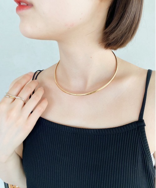 thank U more（サンキューモア）の「メタルチョーカーネックレス（ネックレス・レディース・シルバー/ゴールド・FREE）」の4枚目の写真