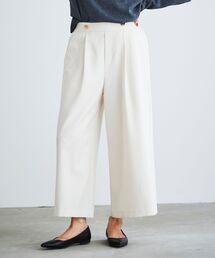 le.coeur blanc | ウールライクワイドクロップドパンツ(その他パンツ)