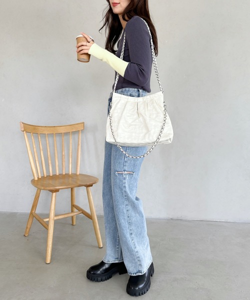 ATELIER PARK★韓国★人気★BREEZE BAG デニム加工 チェーン ATELIER PARK☆韓国☆人気☆BREEZE BAG デニム加工 チェーン