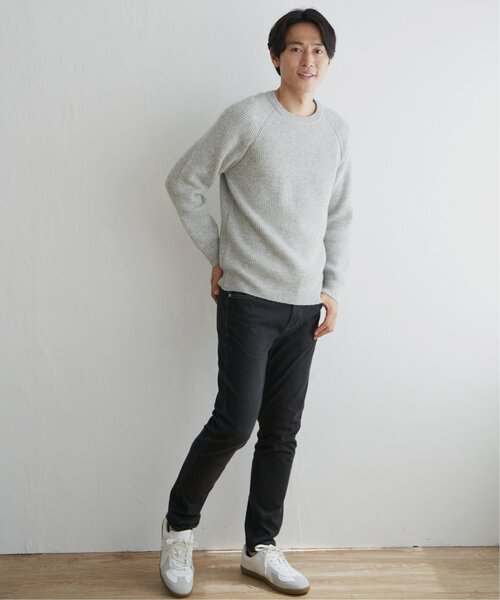 ikka(イッカ)の「【洗濯機で洗える】ウォッシャブルラムウールクルーニット(ニット/セーター・メンズ・チャコールグレー/ライトグレー/グリーン/ネイビー・S/M/L/XL)」の13枚目の写真