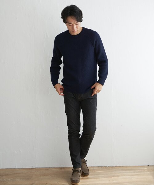 ikka(イッカ)の「【洗濯機で洗える】ウォッシャブルラムウールクルーニット(ニット/セーター・メンズ・チャコールグレー/ライトグレー/グリーン/ネイビー・S/M/L/XL)」の19枚目の写真