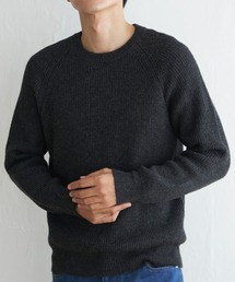 ikka | 【洗濯機で洗える】ウォッシャブルラムウールクルーニット(ニット/セーター)