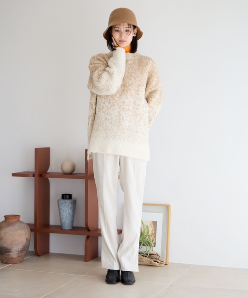 LOWRYS FARM(ローリーズファーム)の「ストレッチベロアライクパンツ 971225(その他パンツ・レディース・アイボリー/チャコールグレー/ブルー/ブラック・MEDIUM/LARGE)」の17枚目の写真