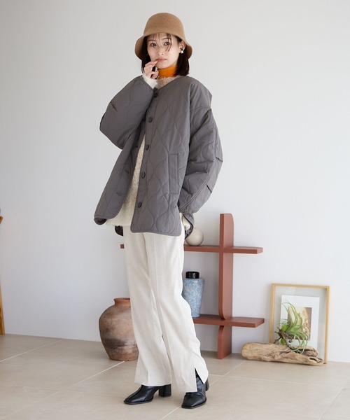 LOWRYS FARM(ローリーズファーム)の「ストレッチベロアライクパンツ 971225(その他パンツ・レディース・アイボリー/チャコールグレー/ブルー/ブラック・MEDIUM/LARGE)」の8枚目の写真