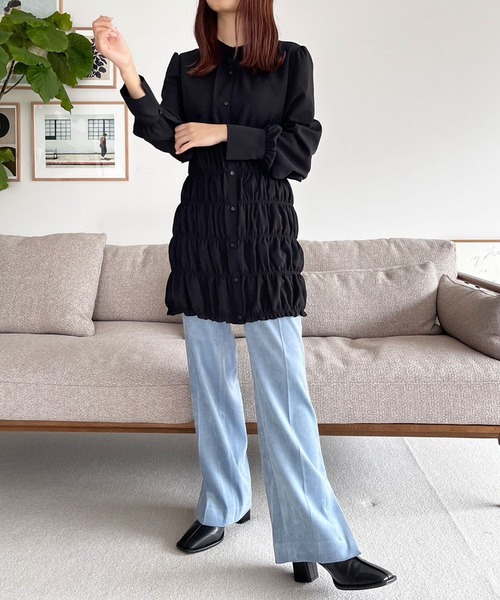 LOWRYS FARM(ローリーズファーム)の「ストレッチベロアライクパンツ 971225(その他パンツ・レディース・アイボリー/チャコールグレー/ブルー/ブラック・MEDIUM/LARGE)」の11枚目の写真