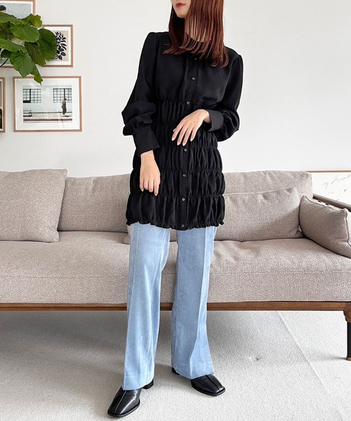 LOWRYS FARM(ローリーズファーム)の「ストレッチベロアライクパンツ 971225(その他パンツ・レディース・アイボリー/チャコールグレー/ブルー/ブラック・MEDIUM/LARGE)」の12枚目の写真