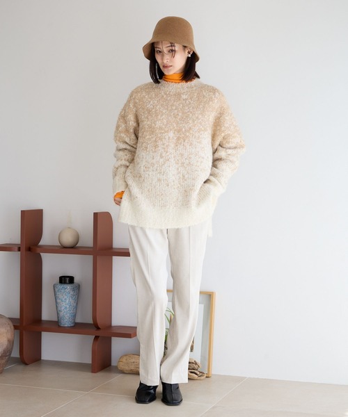 LOWRYS FARM(ローリーズファーム)の「ストレッチベロアライクパンツ 971225(その他パンツ・レディース・アイボリー/チャコールグレー/ブルー/ブラック・MEDIUM/LARGE)」の18枚目の写真