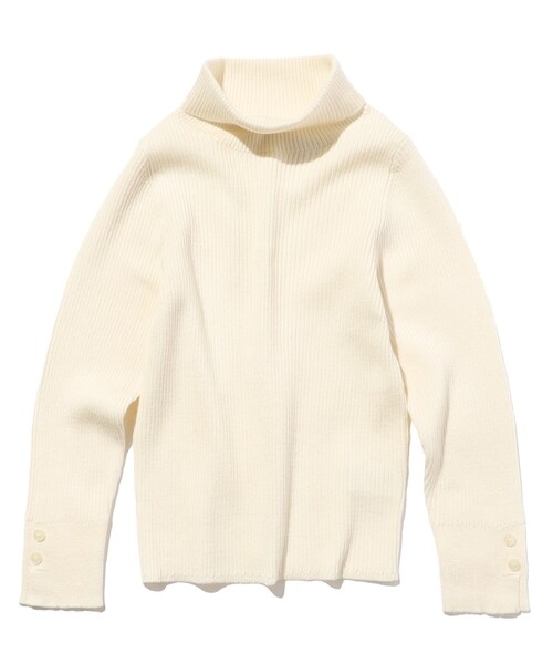 SHOO・LA・RUE（シューラルー）の「◆【110-140cm/親子リンク】リブタートル（ニット/セーター・キッズ・ブラック/オフホワイト/ホワイト系5・14/11/12/13）」の2枚目の写真