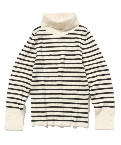 SHOO・LA・RUE（シューラルー）の「◆【110-140cm/親子リンク】リブタートル（ニット/セーター・キッズ・ブラック/オフホワイト/ホワイト系5・14/11/12/13）」の7枚目の写真