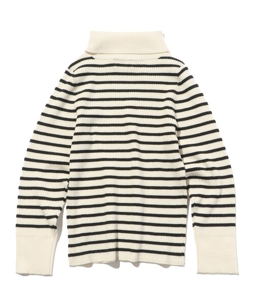 SHOO・LA・RUE（シューラルー）の「◆【110-140cm/親子リンク】リブタートル（ニット/セーター・キッズ・ブラック/オフホワイト/ホワイト系5・14/11/12/13）」の4枚目の写真