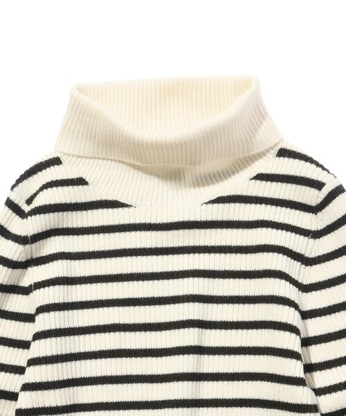 SHOO・LA・RUE（シューラルー）の「◆【110-140cm/親子リンク】リブタートル（ニット/セーター・キッズ・ブラック/オフホワイト/ホワイト系5・14/11/12/13）」の6枚目の写真