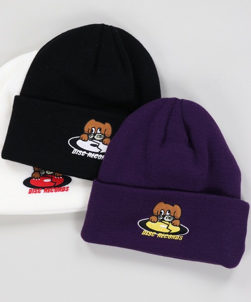 SPINNS（スピンズ）の「ドッグデザイン アクリルニットキャップ