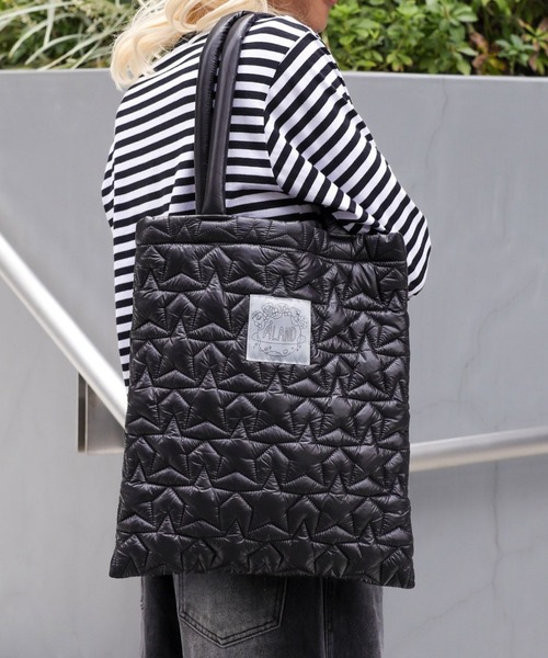 ALAND（エーランド）の「REDFISH（レッドフィッシュ）×ALAND／キルティングトート 2977069（トートバッグ・レディース・ピンク/ブラック/グレー・FREE）」の2枚目の写真