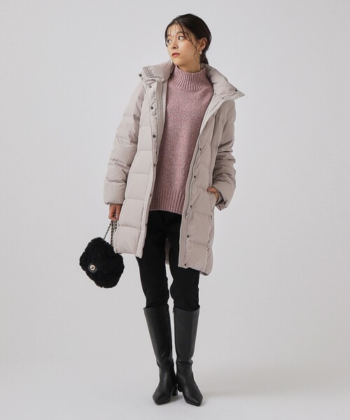 DRESKIP（ドレスキップ）の「◆【体型カバー】ふわふわミックスヤーン ハイネックニット（ニット/セーター・レディース・ライトグリーン/ダークブラウン/ピンク系/イエロー系その他/ライトベージュ/パープル系・02/03/04）」の20枚目の写真