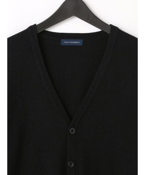 TRANS CONTINENTS(トランスコンチネンツ)の「TRANS CONTINENTS ファインゲージBIZニット カーディガン カーキ/ブラック/グレー/オレンジ/ネイビー(カーディガン/ボレロ・メンズ・ネイビー/ブラック/チャコールグレー/カーキ/オレンジ・M/L/LL)」の8枚目の写真