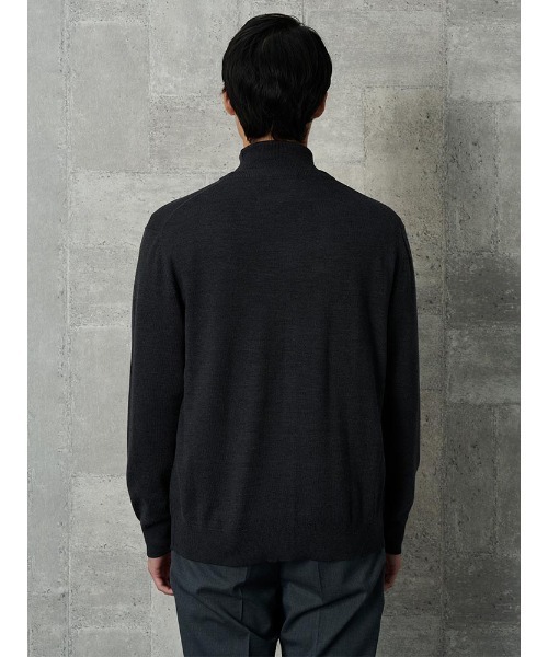 TRANS CONTINENTS(トランスコンチネンツ)の「TRANS CONTINENTS ファインゲージBIZニット カーディガン カーキ/ブラック/グレー/オレンジ/ネイビー(カーディガン/ボレロ・メンズ・ネイビー/ブラック/チャコールグレー/カーキ/オレンジ・M/L/LL)」の13枚目の写真