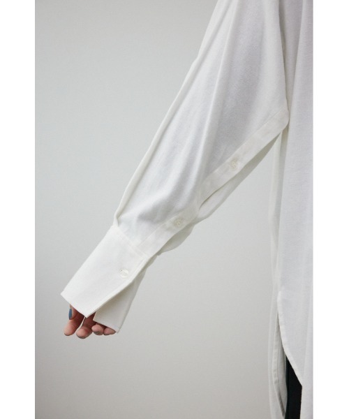 AZUL by moussy（アズールバイマウジー）の「2WAY袖ボタンチュニックシャツ（シャツ/ブラウス・レディース・ブルー/アイボリー・FREE）」の11枚目の写真