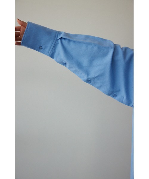 AZUL by moussy（アズールバイマウジー）の「2WAY袖ボタンチュニックシャツ（シャツ/ブラウス・レディース・ブルー/アイボリー・FREE）」の21枚目の写真