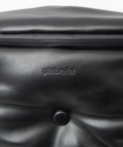 glabella（グラベラ）の「パデッド クッション PU ウエストバッグ（ボディバッグ/ウエストポーチ・メンズ・ブラック・FREE）」の5枚目の写真