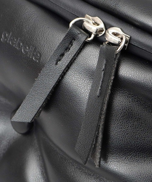 glabella（グラベラ）の「パデッド クッション PU ウエストバッグ（ボディバッグ/ウエストポーチ・メンズ・ブラック・FREE）」の11枚目の写真