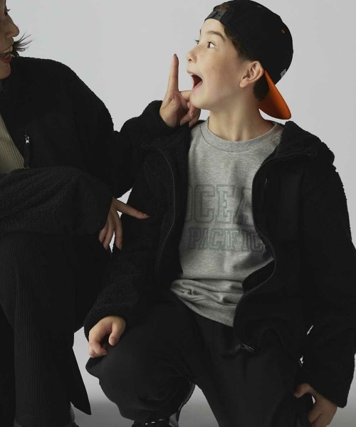 【セール】【OP:オーピー】キッズ 防風フリースジャケット シャギーフリース ジップアップパーカー ブルゾン 防風 保温（ブルゾン）｜Ocean Pacific（オーシャンパシフィック）