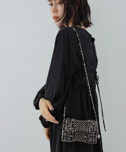 Ray BEAMS(レイビームス)の「Ray BEAMS / ビーズ ポシェット(ショルダーバッグ・レディース・シルバー/ブラック系その他4・ONE SIZE)」の3枚目の写真