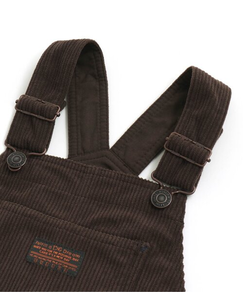 BREEZE（ブリーズ）の「【ユニセックス】あったかコーデュロイサロペット_裏起毛（サロペット/オーバーオール・キッズ・ベージュ/ブラウン・100/120/130/110/90）」の9枚目の写真