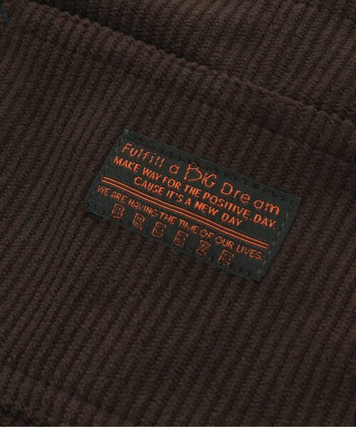 BREEZE（ブリーズ）の「【ユニセックス】あったかコーデュロイサロペット_裏起毛（サロペット/オーバーオール・キッズ・ベージュ/ブラウン・100/120/130/110/90）」の6枚目の写真