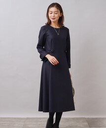 UNTITLED | 【日本製／通勤からオケージョンまで】ラメ混サキソニーワンピース(ワンピース)
