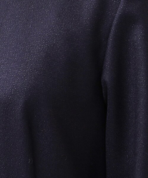 UNTITLED（アンタイトル）の「◆【日本製／通勤からオケージョンまで】ラメ混サキソニーワンピース（ワンピース・レディース・ライトベージュ/ダークグレー/ネイビー・50/00/01/03/44/02/48/46/04/42）」の22枚目の写真