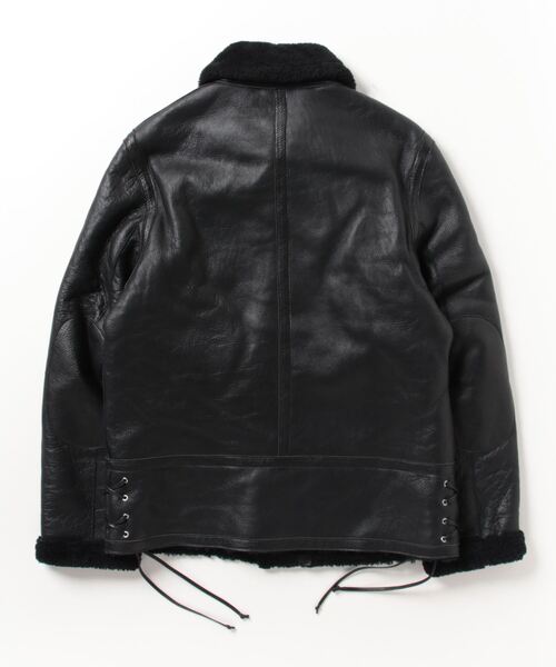 TRANS CONTINENTS（トランスコンチネンツ）の「（OVADIA－SONS）71O74451 Drakon Shearling（ブルゾン・メンズ・ブラック・L/M）」の2枚目の写真