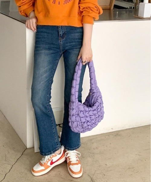 kirakiraShop（キラキラショップ）の「キルティングバッグ（ショルダーバッグ・レディース・オリーブ/レモンイエロー/ブラック/オフホワイト/ピンク/パープル/ブルー/グリーン・FREE）」の21枚目の写真