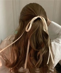 Fun & Daily | F&D : ロングリボンヘアゴム(ヘアゴム)