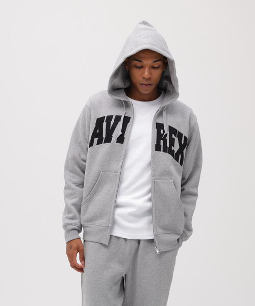 DAILY/デイリー》ZIP UP SWEAT PARKA LOGO / ジップアップ スウェット