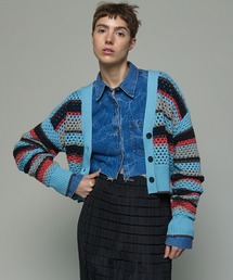 Multi Border Cardigan/マルチボーダーカーディガン【MAISON SPECIAL/メゾンスペシャル】