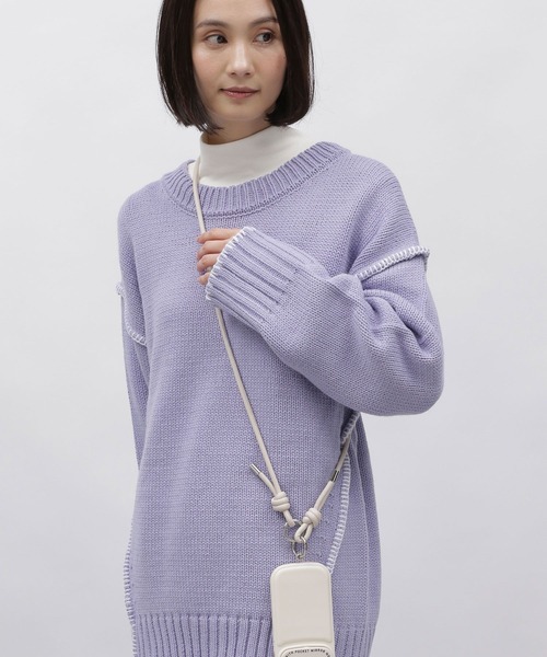 セール】フェイクレザーカラースマホショルダー / 991573